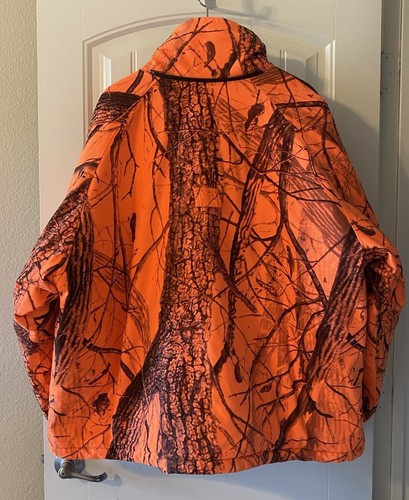 Vintage Duxbak Hunting Coat Men’s 2XL Orange Realtree Camo Clean EUC No Hood - Picture 3 of 10