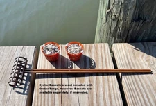 MINIATURE OYSTER TONGS, HAND TONGS, WOOD HANDLES, GREAT WORKBOAT MODEL ACCESSORY