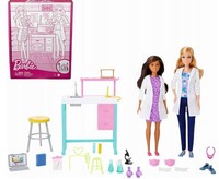 Barbie Career Science Lab Set Dolls + Accessories HJY95 Mattel