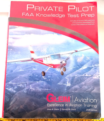 Private Pilot FAA Knowledge test prep book by Gleim Aviation