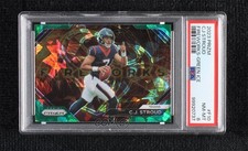 2023 Panini Prizm Fireworks Green Ice Prizm CJ Stroud #F-10 PSA 8 k3j