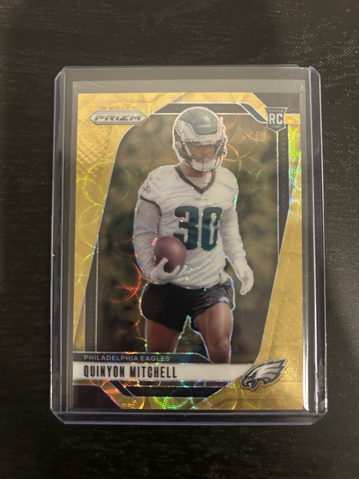 2024 Panini Prizm Rookies Quinyon Mitchell #381 Choice Gold Prizm /10 (RC)