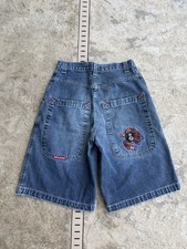 Vintage 90s Y2K Jnco Jeans Jorts Baggy Wide Leg Dragon 8 Ball Skater Size 30