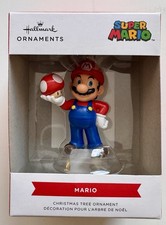 Hallmark Nintendo Super Mario With Super Mushroom Christmas Ornament 2.5"