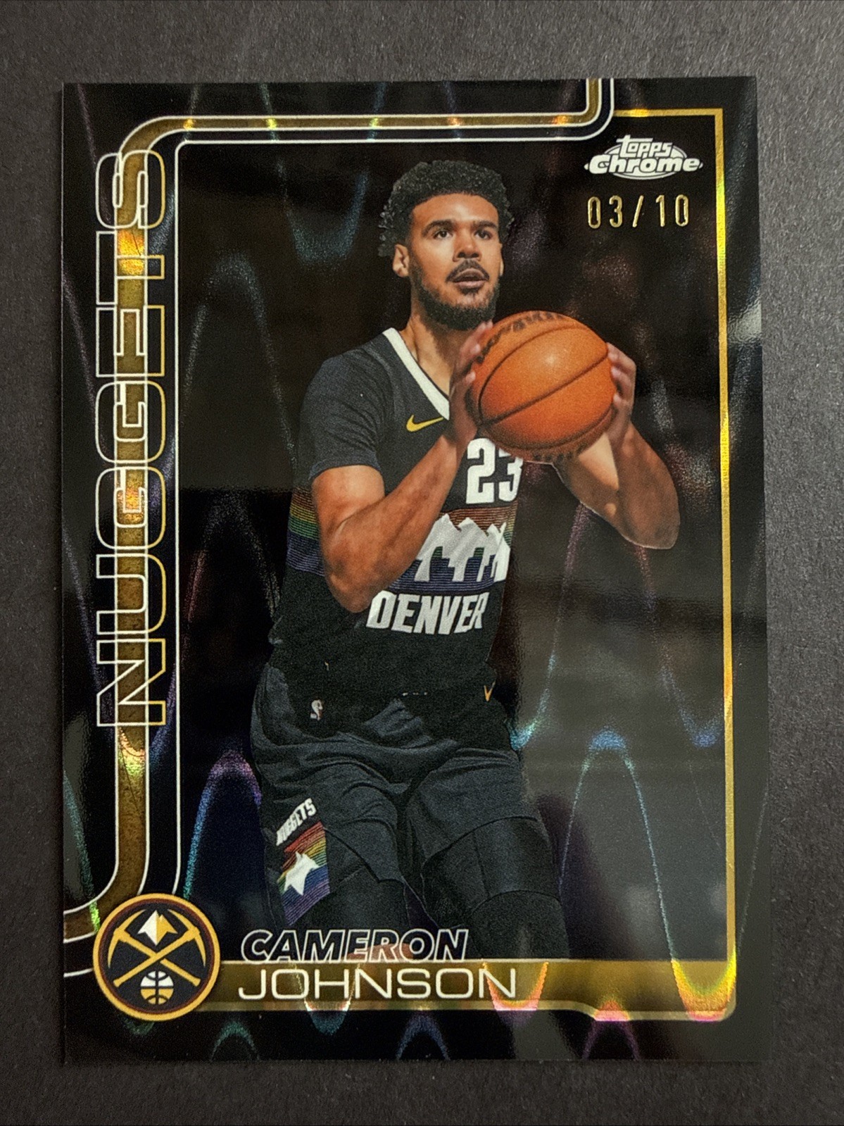 2025-26 Chrome Update Cameron Johnson #69 Black RayWave Refractor /10 Nets