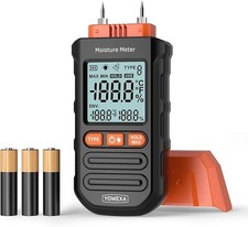 Wood Moisture Meter 4-Scale Moisture Tester with Ambient Temperature & Humidity