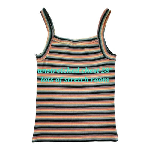 Junior's XS Volcom Knit Tank Top Soft Lived In Lounge Tilly's Women's Striped - Picture 6 of 6