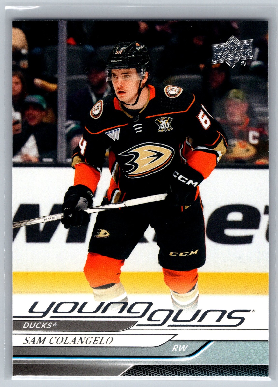 2024 Upper Deck Sam Colangelo Rookie Young Guns #240 Anaheim Ducks