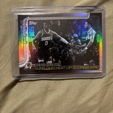 2025-2026 Topps Basketball-#294 Heat Check! Suns Duo Heat Up Blackout 