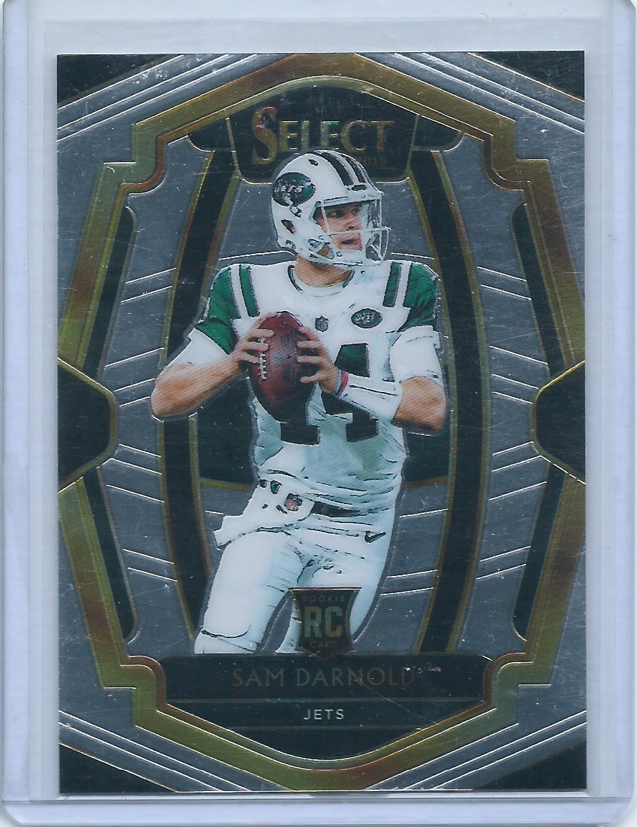 2018 Panini Select Sam Darnold RC Premier Level #107 Jets Seahawks Rookie