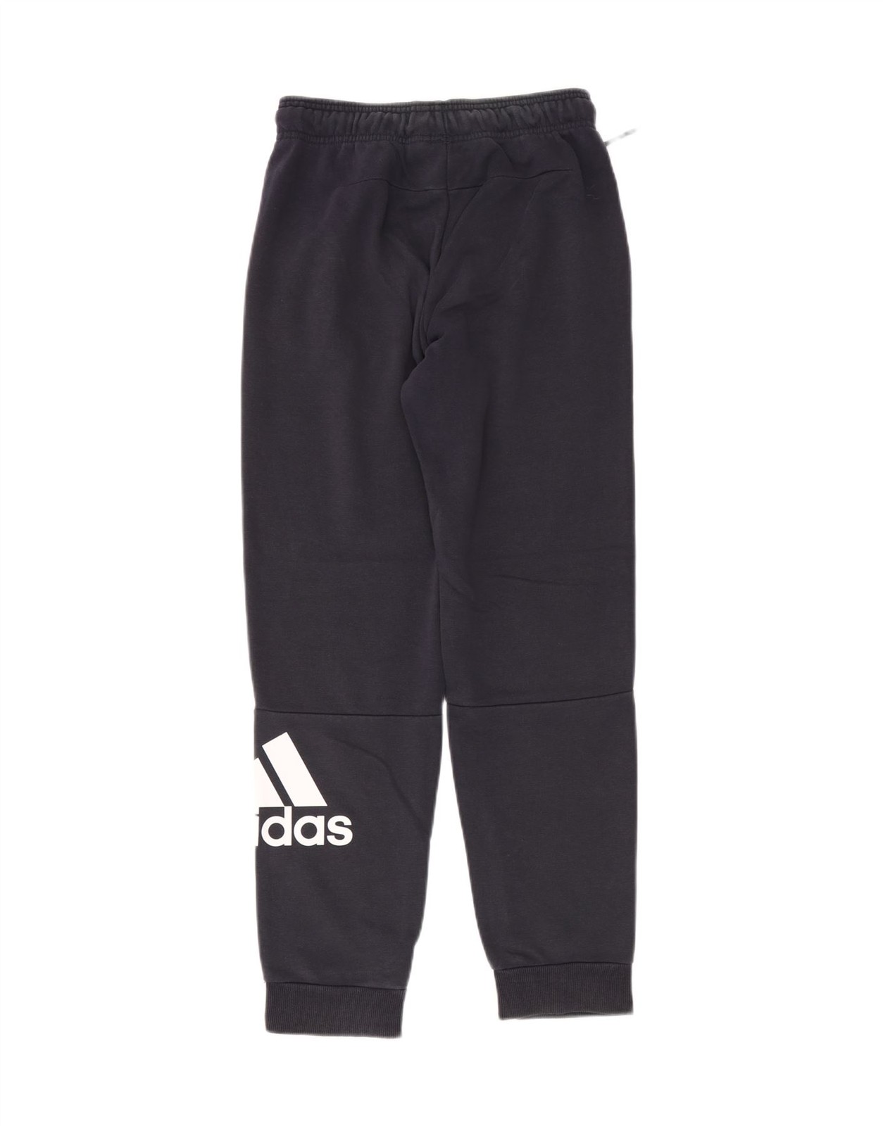 ADIDAS Mens Graphic Tracksuit Trousers Joggers Small Navy Blue Cotton ZO02 image 2