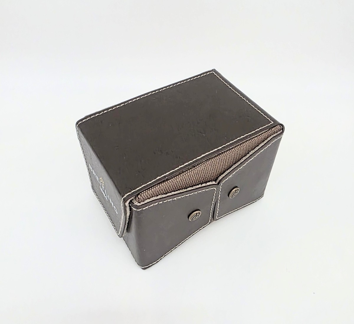 ORIGINAL BREITLING BROWN LEATHER TRAVEL WATCH BOX BRAND NEW | eBay