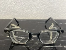 Vintage American Optical AO Safety Glasses Mesh Side Shields 44 5 1/2
