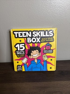 All In One Life Skills Kit Teen Skills Box Prepare Teen Boys for Real Life New