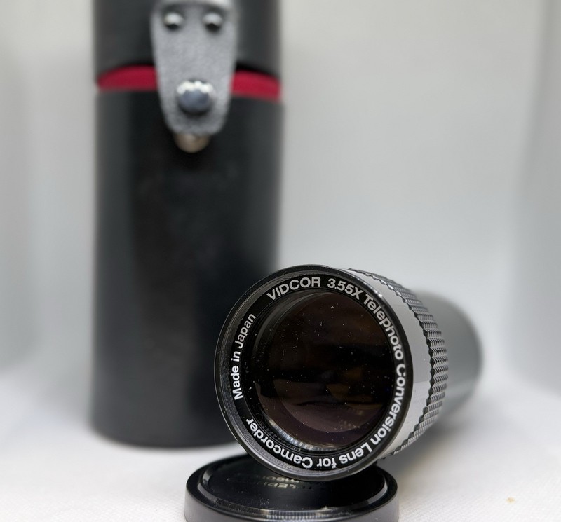 VIDCOR 3.55x Telephoto Conversion Lens Teleconverter for Camcorder 49mm