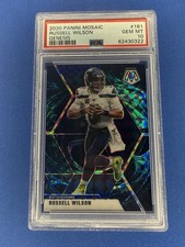 2020 Panini Mosaic Russell Wilson Genesis #181 PSA 10 Case Hit Rare Seahawks