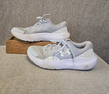 Under Armour Unisex Youth Gray/White Sneakers Running Shoes Sz 5Y  5/24 