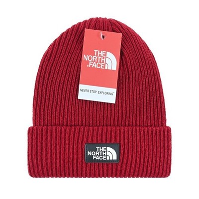 North Face Red Core Classic Knit Beanie Cuffed Skull Cap Adult One Size