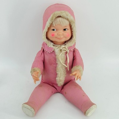Vintage 1968 Ideal Little Lost Baby Doll Pink 3 Expressions Toy 22'' Tested