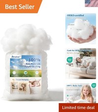 80oz Soft Polyfill Stuffing, Fluffy Pillow Stuffing Filling for Pillow, Couch...