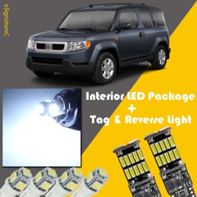 10 x White LED Interior + Reverse Light Package For 2003 - 2011 Honda Element