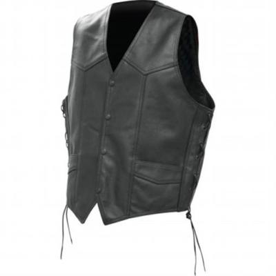 3x leather vest