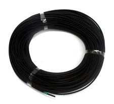 100m   3mm Silicon Fiber Glass Insulated Tube Sleeve UL 1500V VW-1 180  Black