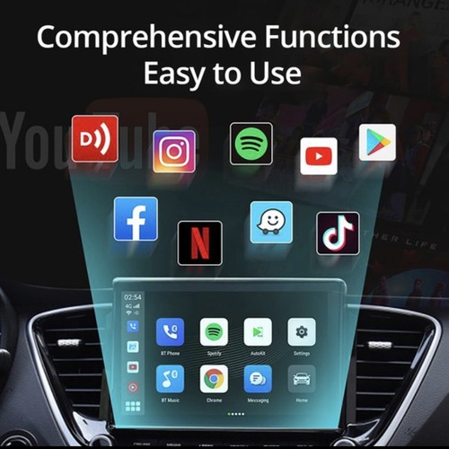 AI BOX MMB ANDROID 10 MULTIMEDIA CAR PLAY WITH Netflix & YouTube MMB