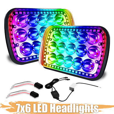 5x7'' 7x6 LED Headlight Hi-Lo DRL For Chevy El Camino 1978-1981 Classic LUV Truck