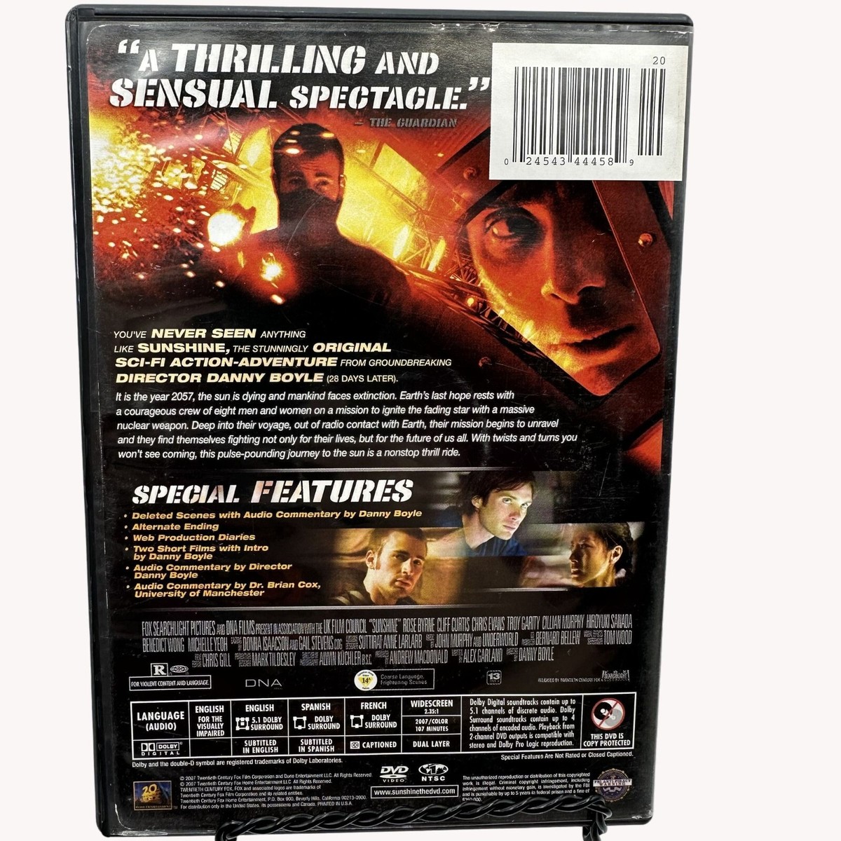Sunshine DVD 2007 Sci-Fi Thriller Chris Evans Cillian Murphy | eBay