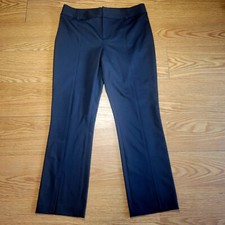 Alice + Olivia Women's Pleated Straight Leg Dress Pants Size 6 Black EUC