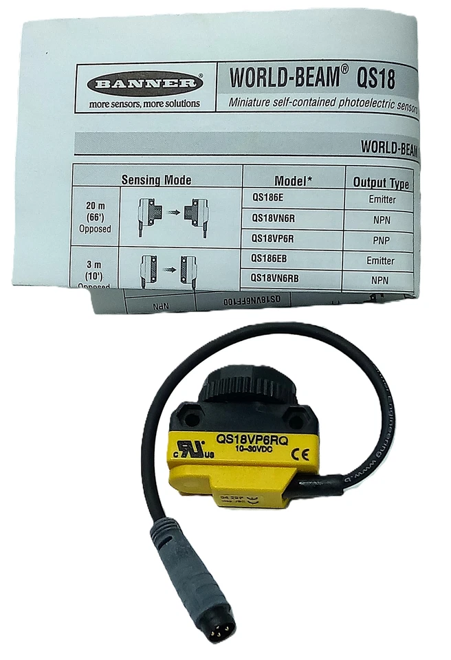 Banner Engineering QS18VP6RQ 10-30 V DC Photoelectric Proximity Sensor - Image 2 of 4