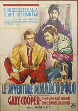 MANIFESTO, LE AVVENTURE DI MARCO POLO, GARY COOPER, ARCHIE MAYO, POSTER AFFICHE