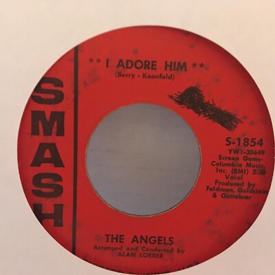 THE  ANGELS     7''  SINGLE  ,  I ADORE HIM  /   THANK YOU AND GOODNIGHT