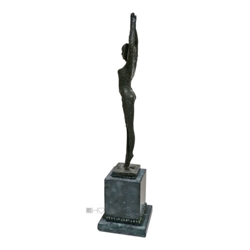 Statue De Danseuse En Bronze Chiparus 3.9kg 49cm - Bild 2 von 2