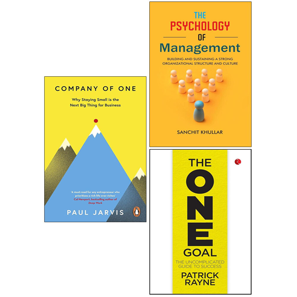 Psychology of Management,Company of One, ONE GOAL Patrick Rayne 3 Books Set
