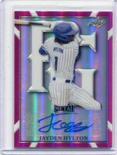2021 Leaf Perfect Game All American Autographs Pink Jayden Hylton Auto 2/20