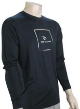 RIP CURL Men's L/S Rashguard CORP ICON - Dark Navy - Medium - NWT