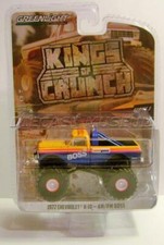 1972 '72 CHEVY K10 BOSS MONSTER TRUCK KING OF CRUNCH 3 GREENLIGHT DIECAST 2019