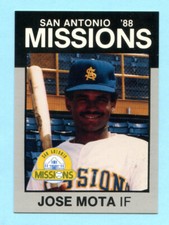 1988 Best Cards - Minor League -San Antonio Missions - Jose Mota- Box 218