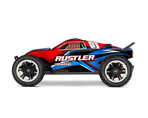 Traxxas TRX 37254 -8 RED Rustler RTR HD rot + Akku + USB-C Ladegerät 1:10 NEU - Bild 3 von 7