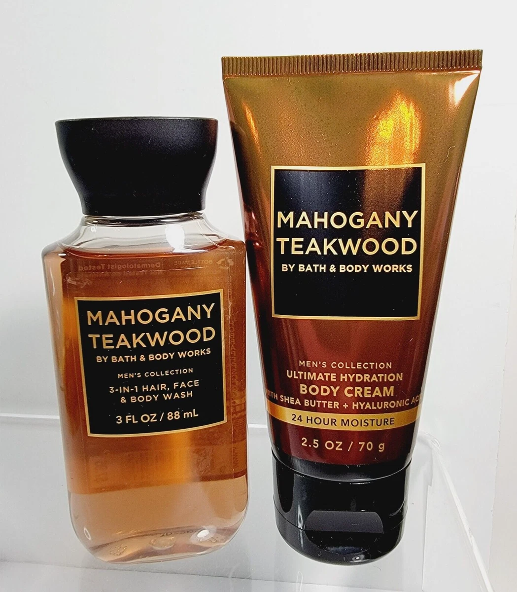 Bath & Body Works Mahogany Teakwood Travel Size Ultimate Hydration Body Cream