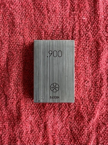 MITUTOYO .900" RECTANGULAR GAGE BLOCK JAPAN
