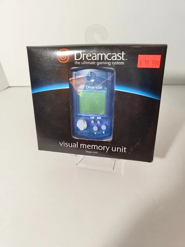 Sega Dreamcast - Visual Memory Unit / VMU (Blue) Complete SEALED - NEW