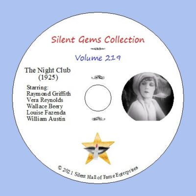 DVD ''The Night Club'' (1925) starring Raymond Griffith, Classic Silent Comedy