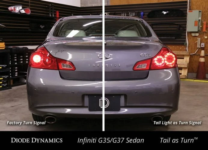 Luz trasera diodo dinámico como módulo de señal de giro para Infiniti G37 sedán 2009-2014 Foto 2 de 4