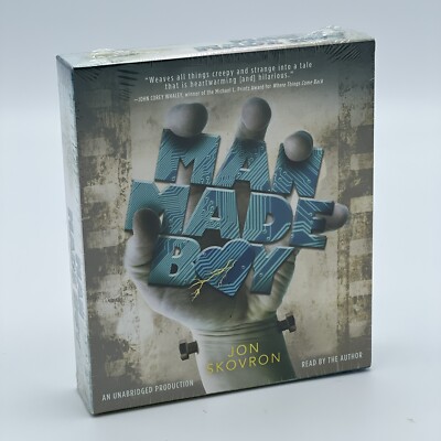 NEW Sealed Man Made Boy Jon Skovron 8 Disc 10 Hours AUDIOBOOK Read By The Author