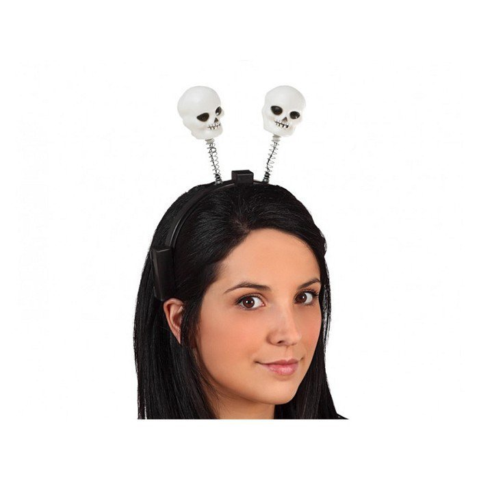 Diadema De Halloween Con Antenas De Calaveras Disfraz De Carnaval Dfh