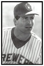 Jim Adduci (1989) Milwaukee Brewers Vintage Baseball Postcard PCMB