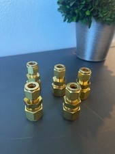 Lot 5 Parker 8-6 HBZ-B CPI Compression Union / 1/2" Tube X 3/8" Tube / B-810-6-6